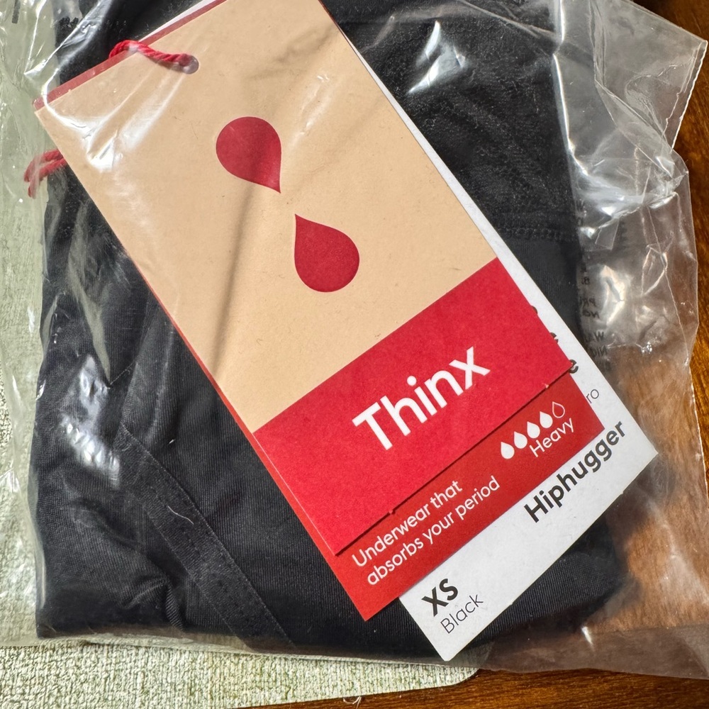 Thinx Black Hiphugger Underwear